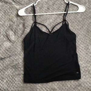 Black Crisscross Tank top